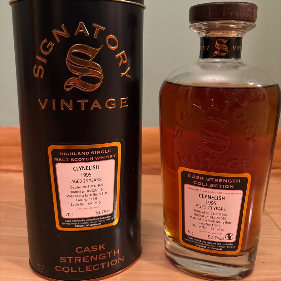 Clynelish 23 Year 1995 Single Cask (Cask #11246) Signatory Vintage