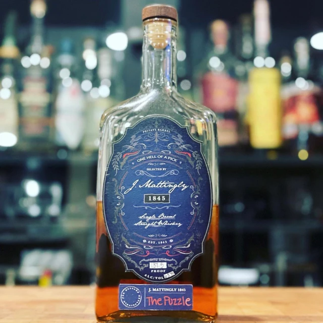 J. Mattingly 1845 Single Barrel Straight Whiskey "The Puzzle"
