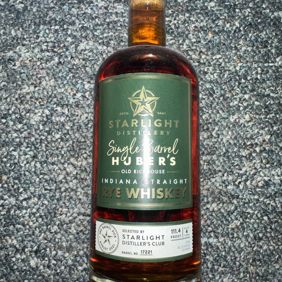 Starlight Rye Whiskey Distillers Club Barrel 17221