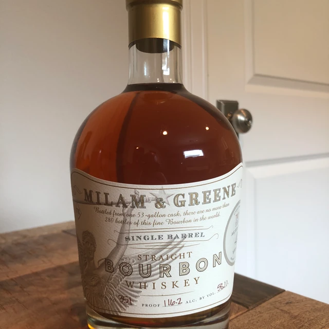 Milam & Greene 4 Year Straight Bourbon Single Barrel #351 (Twin Liquors)