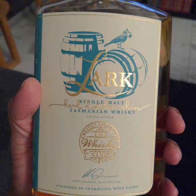 Lark Head Distiller's Release, finished in sparkling wine casks