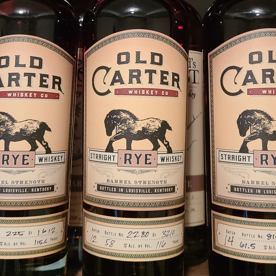 Old Carter Barrel Strength Straight Rye Whiskey (Batch 12)