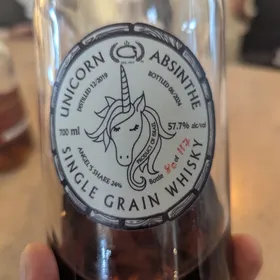 Golan Heights Distillery - Unicorn Absinthe - Single Grain Whisky (angle's share - 24%)