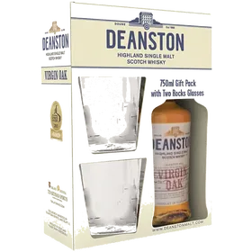 Deanston Virgin Oak W Glasses