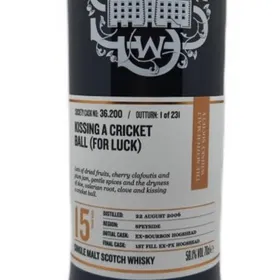 SMWS 36.200 Kissing a cricket ball (for luck)