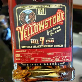 Yellowstone 7 Year Single Barrel Kentucky Straight Bourbon Whiskey (Acquistapace's, Barrel # 7976480, Barreled 03/05/2018)