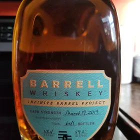 Barrell Whiskey Infinite Barrel Project (March 19, 2019)