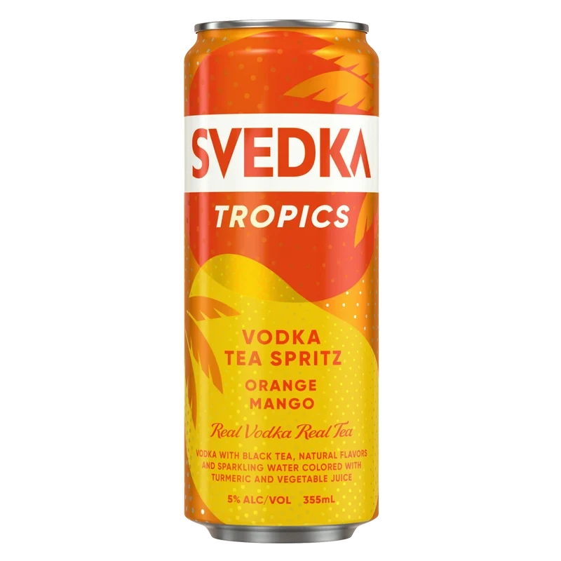 SVEDKA Tropics Orange Mango Vodka Tea Spritz Single 12oz Can 5.0% ABV