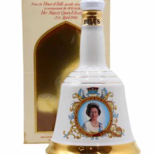 BELL'S DECANTER 60th BIRTHDAY QUEEN ELIZABETH II WHISKY
