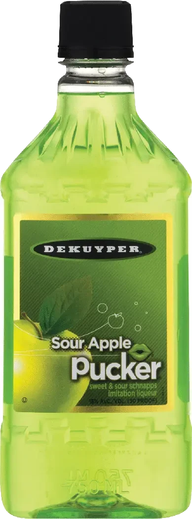 Dekuyper Sour Apple Pucker Liqueur Pet