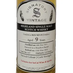 Ben Nevis 2011 Signatory Vintage - SoCal Wine & Spirits