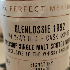 Glenlossie 1992 24 Year Cask #3449 Un-Chillfiltered Collection (Signatory) TWE Exclusive