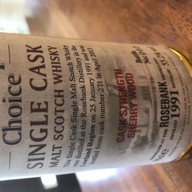 Rosebank 1991 Cask #271 (Mackillop's Choice)