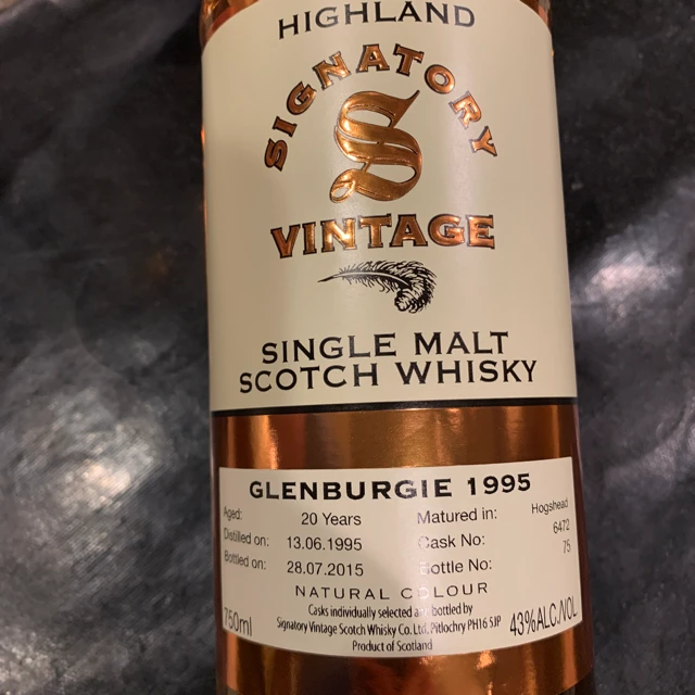 Highland signatory vintage glenburgie 1995
