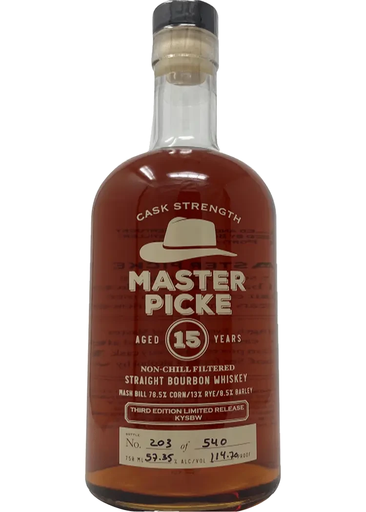 Master Picke 15 Year Single Barrel Bourbon