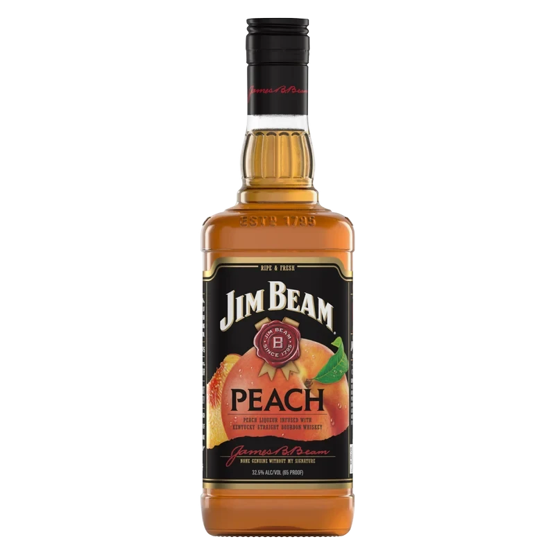 Jim Beam Peach Whiskey 750ml (65 Proof)