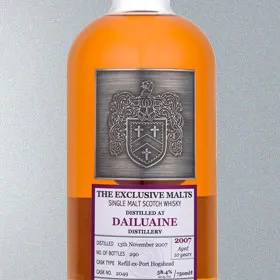 Dailuaine 2007 10 Year Cask #2049 (The Exclusive Malts)