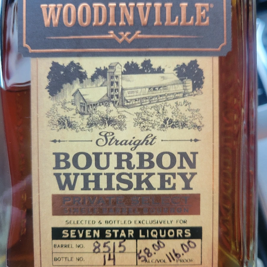 Woodinville Private Select Single Barrel #8515 (Seven Stars Liquor]