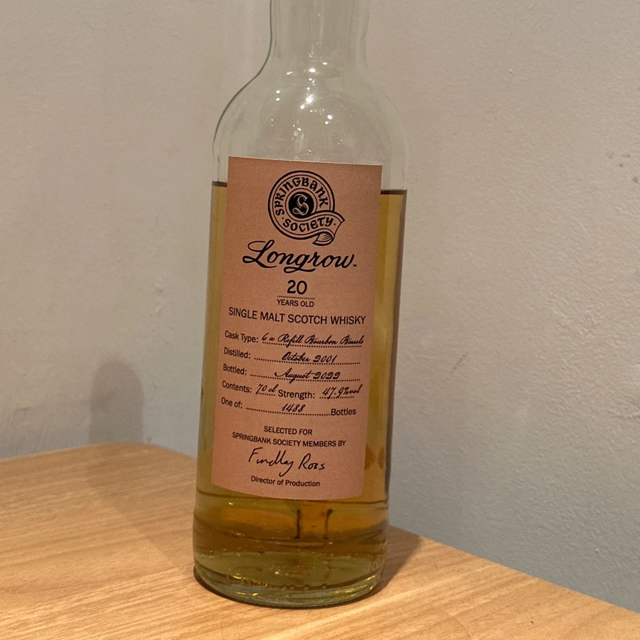Longrow 20 Springbank Society
