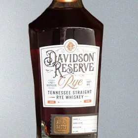 Davidson Reserve Tennessee Straight Rye