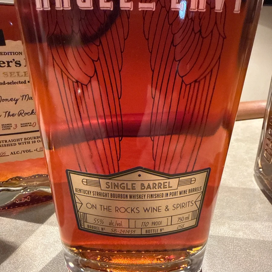 Angels envy Kentucky straight bourbon whiskey finished in Port Wine barrels – single barrel