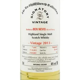 Signatory Ben Nevis 2013 8 year