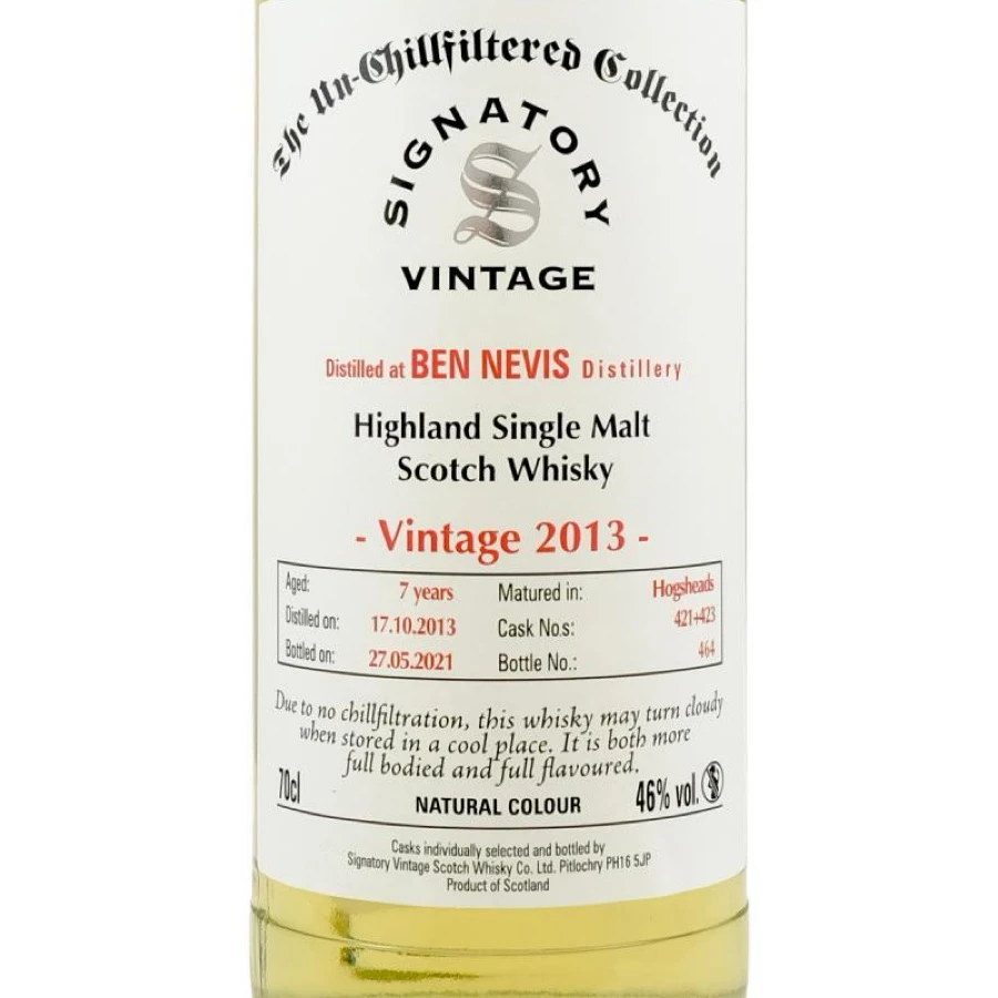 Signatory Ben Nevis 2013 8 year
