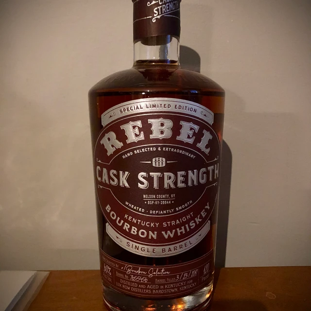 Rebel Single Barrel Cask Strength Bourbon (Periodic BL r/bourbon Selection)