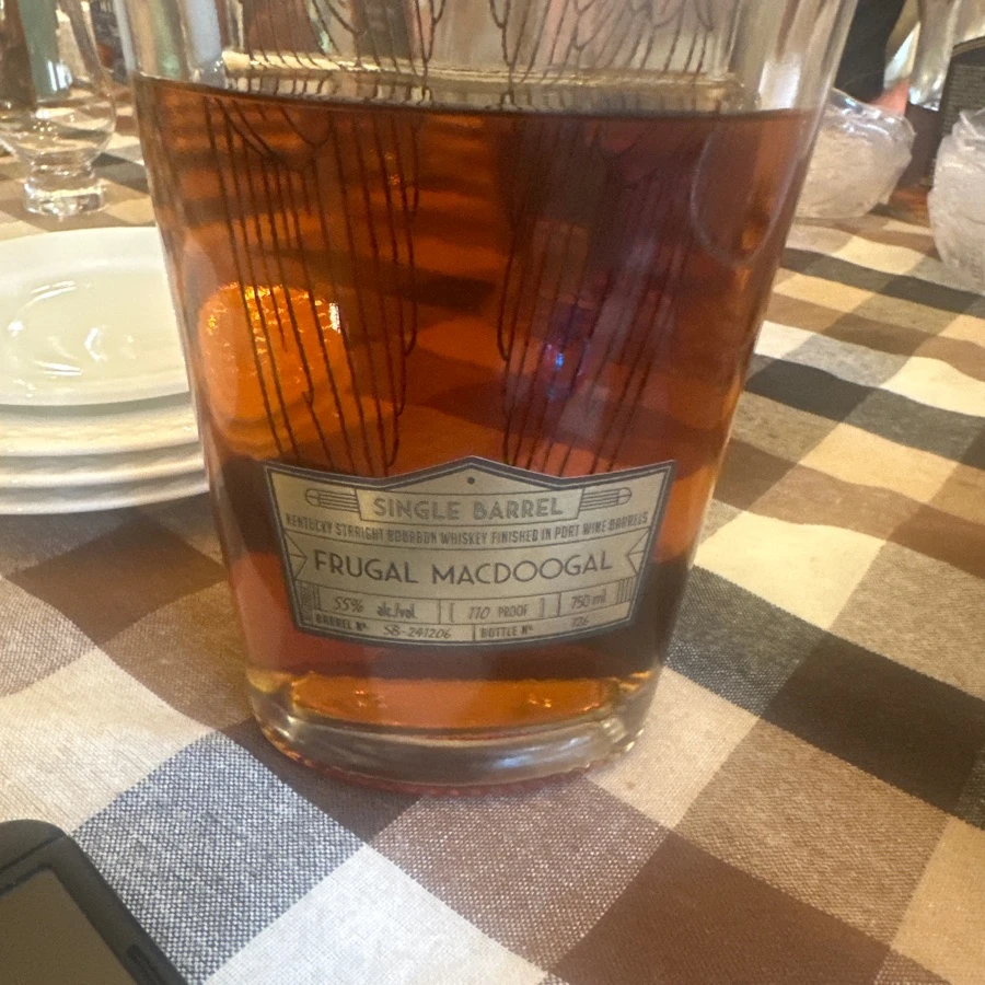 Angels Envy 110 proof frugal macgoogal pick bottle 126
