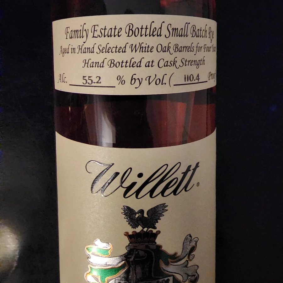 Willett Family Estate Small Batch 4yr Rye (55.2)