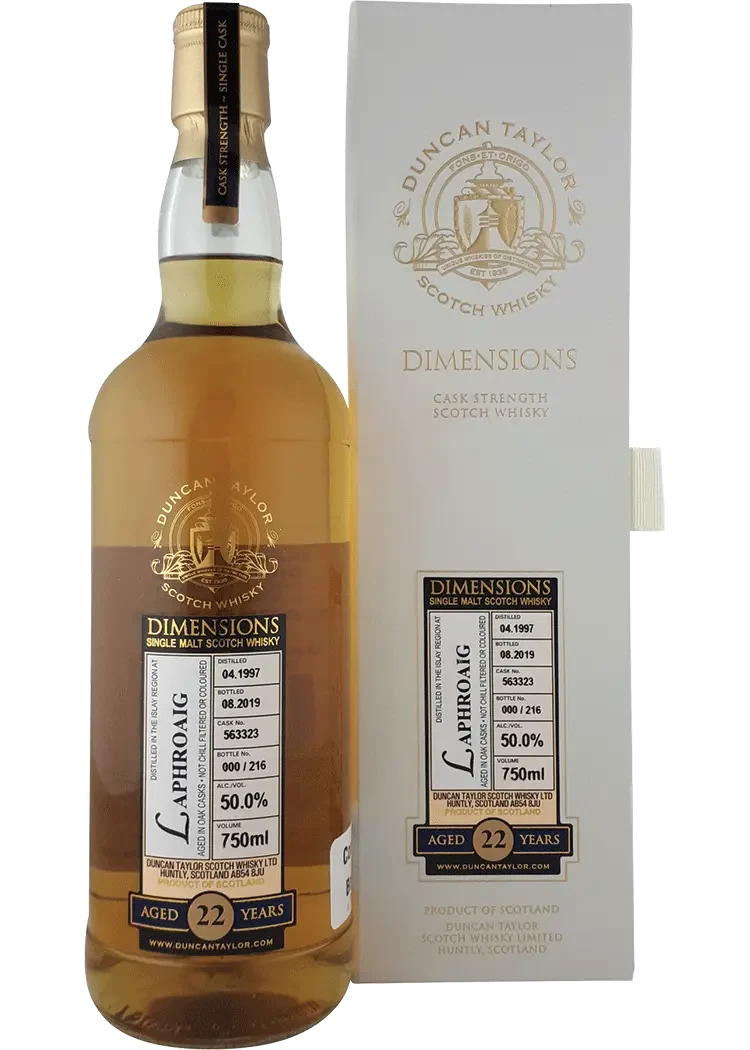 Dimensions Laphroaig 22 Yr