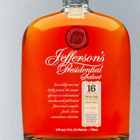 Jefferson's 16 Year Presidential Select Twin Oak