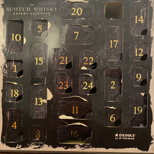 Drinks by the dram advent calendar