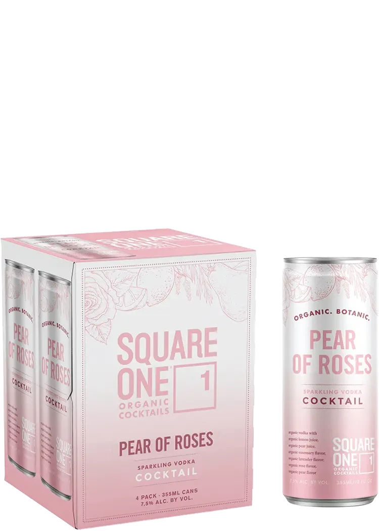 Square One Organic Cocktails Pear of Roses