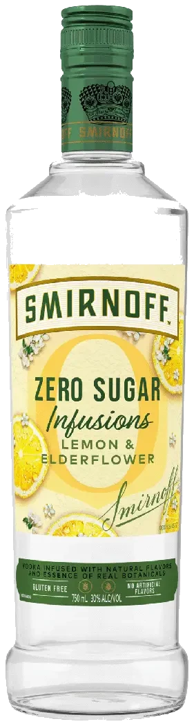 Smirnoff Zero Sugar Infusion Lemon & Elderflower