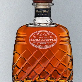 James E. Pepper Decanter Barrel Proof Straight Bourbon Whiskey