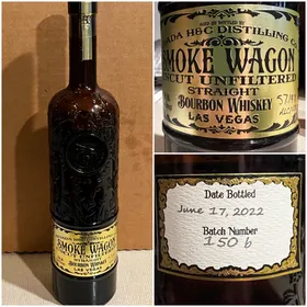 Smoke Wagon Uncut Unfiltered Straight Bourbon Batch 150b
