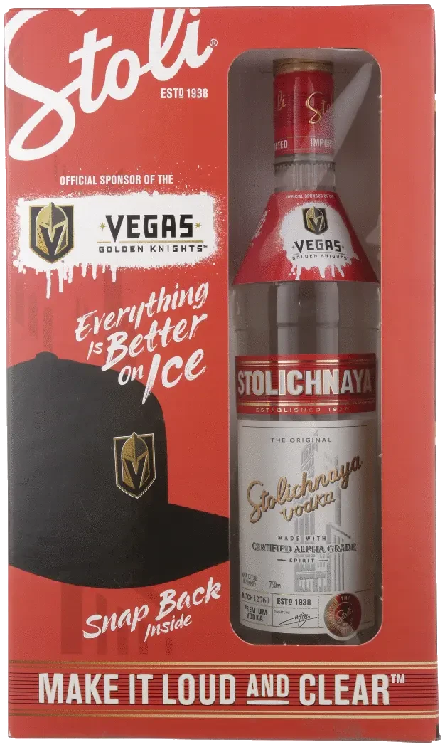 Stolichnaya W Golden Knights Hat