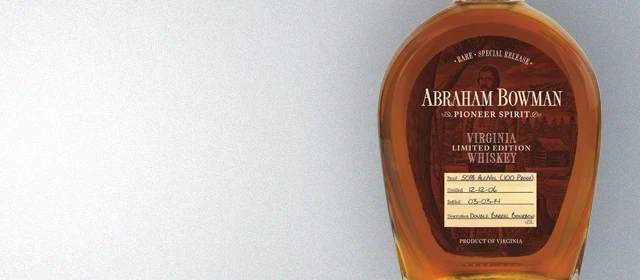 Abraham Bowman Double Barrel Bourbon