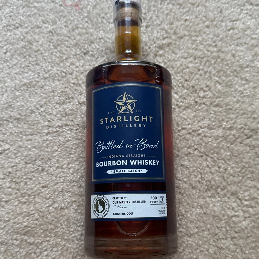 Starlight Distillery Bottled-In-Bond Indiana Straight Bourbon Whiskey