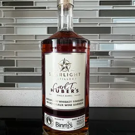 Starlight Carl T. Huber's Single Barrel Bourbon Finished in Bordeaux Wine Barrels (Binny's Pick) 21-2236