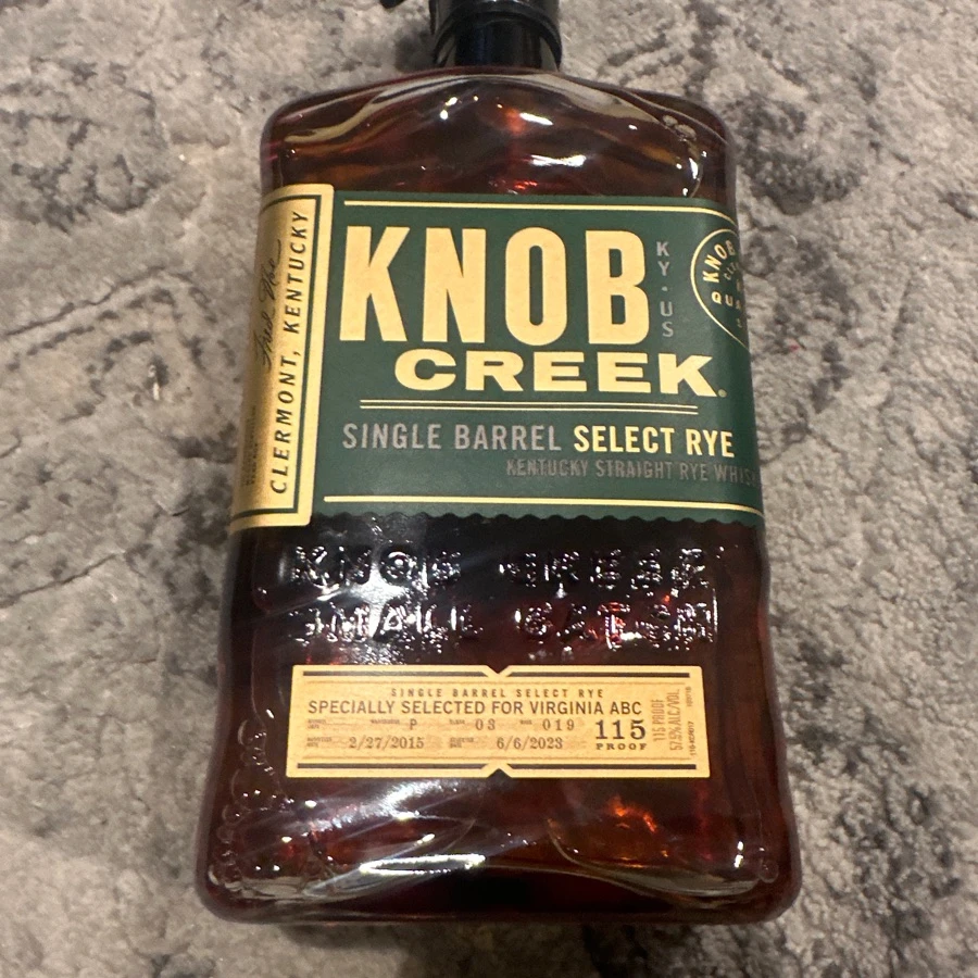 Knob Creek Single Barrel W-P, F-3, R-19 (VA ABC)