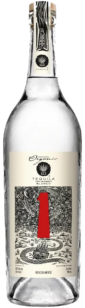 123 Organic Blanco (Uno) Tequila