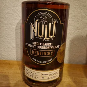 NULU Single Barrel Straight Bourbon Whiskey Kentucky