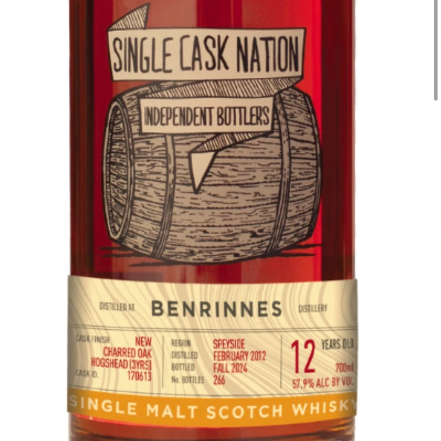 Benrinnes 2012 12 Years (Single Cask Nation)