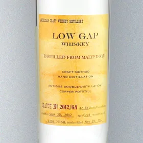 Low Gap Clear Rye Whiskey