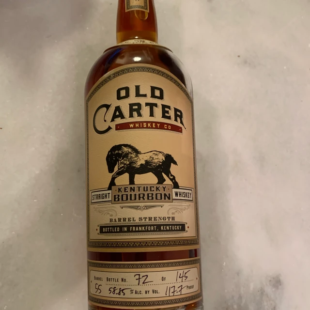 Old Carter 13 Year Kentucky Bourbon Single Barrel #55 (2020 Release)