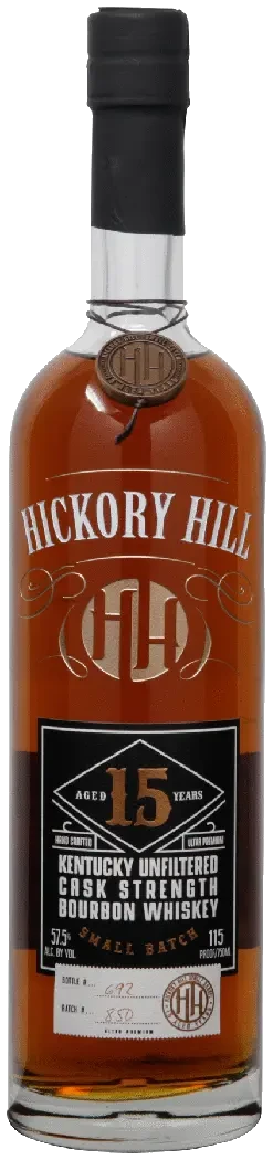 Hickory Hill 15 Year Kentucky Unfiltered Cask Strength Bourbon Whiskey
