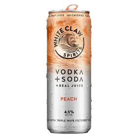 White Claw Vodka + Soda Peach