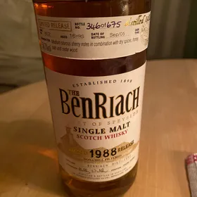 Benriach 1988 16 yrs cask no. 802